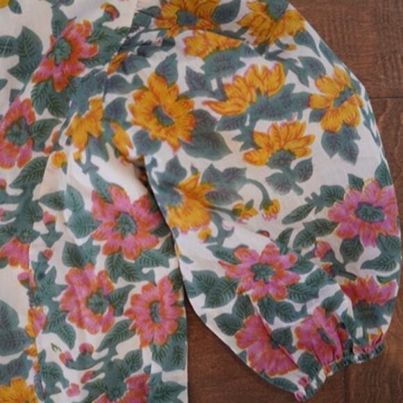 Anna Cate Short Sleeve V Neck Pullover Floral Dress Multicolor Womens Size Small - Picture 2 of 5